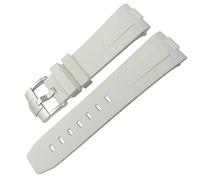 CHCWR Bande de montre en caoutchouc 23 mm 22 mm 24 mm Sangle de montre pour Tudor Heritage Black Bay Bronze Pelagos Black Red Sport Bracelets Bracelets Watchbands (Couleur: Noir, taille: 23 mm)