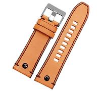 CHCWR Bande de montre en cuir authentique pour ceinture de montre diesel DZ4476 / 4482 DZ7408 7406 4318 STRAP 22 24 26 28 mm
