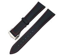 CHCWR Bande de montre en nylon de 19 mm 21 mm 22 mm 22 mm de haute densité pour Omega Planet Ocean Seamaster 300 Speedmaster Tissu en cuir en cuir Sangle de montre