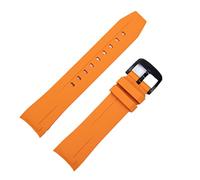 CHCWR Bande de montre en silicone douce de 22 mm pour bracelet de tissu pour T120 SEASTAR T120417A 45,5 mm en caoutchouc Sport Watch Band (Couleur: Blk Blk Buckle, taille: 22 mm)