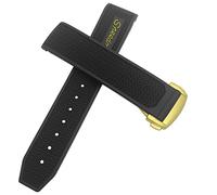 CHCWR Bandoue de montre en caoutchouc 22 mm 20 mm 19 mm 21 mm Slecche de montre pour Omega Speedmaster Heritage Seamaster Silicone étanche Sport Bracelet