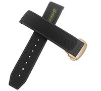 CHCWR Bandoue de montre en caoutchouc 22 mm 20 mm 19 mm 21 mm Slecche de montre pour Omega Speedmaster Heritage Seamaster Silicone étanche Sport Bracelet