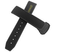 CHCWR Bandoue de montre en caoutchouc 22 mm 20 mm 19 mm 21 mm Slecche de montre pour Omega Speedmaster Heritage Seamaster Silicone étanche Sport Bracelet
