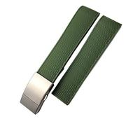 CHCWR Bandoue en silicone 21 mm 21 mm pour hydroconquest VHP Black Blue Watch Bracelets (couleur: gris, taille: 21 mm)