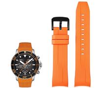 CHCWR Bands de montres en silicone de 22 mm pour Tissot T120417 T120407 Quartz Dial Rubberz Sport Sport Men de montre Watch Watch Band étanche