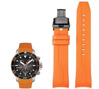 CHCWR Bands de montres en silicone de 22 mm pour Tissot T120417 T120407 Quartz Dial Rubberz Sport Sport Men de montre Watch Watch Band étanche
