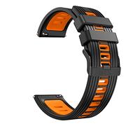 CHCWR Bands de sangle en silicone pour Pro 3/3 GPS LTE Smart Watchband Bracelet Bracelet Stracts, confortable, longueur réglable, design moderne, noir, 22 mm, 1 compte, unisexe