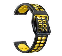 CHCWR Bands de sangle en silicone pour Pro 3/3 GPS LTE Smart Watchband Bracelet Bracelet Stracts, confortable, longueur réglable, design moderne, noir, 22 mm, 1 compte, unisexe