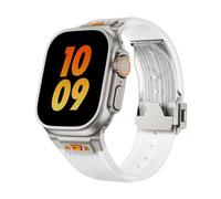 CHCWR Bangle de silicone souple pour Ultra 2 1 49mm S10 46 mm Series10 9 8 7 41 Band de silicone 45 mm pour 6 5 4 SE 42 mm 44 mm Bracelet Watch Bands