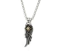 CHCWR Bijoux exquis, colliers avec pendentifs, ailes d'ange des hommes