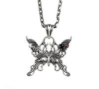 CHCWR Bijoux exquis, colliers avec pendentifs, hommes de papillon vintage pour hommes pour hommes + chaîne 50 cm