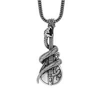 CHCWR Bijoux exquis, colliers de pendentif, guitare masculine Gothic Vintage Guitare Snake Collier Single Pendant