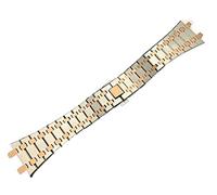 CHCWR Black Gold Silver Watchband 21 mm 26 mm hommes femmes Bracelet de bande de montre en acier inoxydable pour AP Royal Oak Strap Pliant Boucle