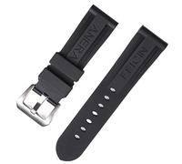 CHCWR Black Orange 22 24 26 mm de montre en caoutchouc pour panerai watch bracelet en silicone à ruban étanche en silicone (couleur: 26 mm, taille: 24 mm)