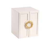 CHCWR Boîte à bijoux Grande boîte à bijoux en cuir Organisateur de bijoux Affichage de rangement avec 5 tiroirs Étui à bijoux pour les boucles d'oreilles Gift pour les femmes et G