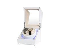 CHCWR Boîte à Enrouleur Automatique Double Winder Box, avec lumière LED, Peinture de Piano à Coque en Bois extérieur, Moteur extrêmement Silencieux, fit Lady et Homme Regarde Winder