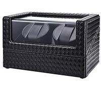 CHCWR Boîte à Enrouleur de Montre Automatique de Montre mécanique en Cuir de Cuir avec Un Mode de Rotation 5 et sans Bruit, avec Oreiller de Montre Douce