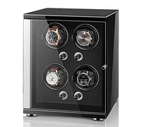 CHCWR Boîte Automatique de la Montre de Montre pour 1 2 4 6 Montres Boîte d'affichage à Piano à Piano en Bois d'oreiller Flexible avec boîtier de Rangement de Montre à Moteur Silencieux