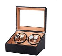 CHCWR Boîte de Montre de Winder Watcher Noir Boîte de Rangement à 6 Chiffres Automatique, Moteur Silencieux, adapté aux Dames et aux Hommes de la Poignet pour Les Femmes