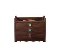 CHCWR Boîte de rangement Boîte de bijoux de style tiroir multicouche Boîte de bijoux en bois pour femmes