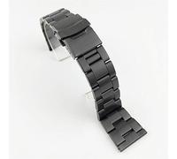 CHCWR Boucotte de godet Remplacement en soie Bande de montre 18 mm 20 mm 22 mm 24 mm 26 mm Suites de montre à double serrure boucle en acier inoxydable bracelet en métal