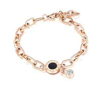 CHCWR Bracelet bracelets bijoux femmes bracelet masculin ronde (b532Rosegold réglable)