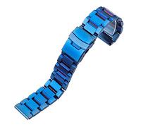 CHCWR bracelet de montre en acier inoxydable Bracelet 18 mm 20 mm 22 mm 24 mm Bands de montre en métal Boucotte Bleu Black Gold Watch Accessoires Bracelet