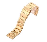 CHCWR bracelet de montre en acier inoxydable Bracelet 18 mm 20 mm 22 mm 24 mm Bands de montre en métal Boucotte Bleu Black Gold Watch Accessoires Bracelet