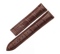 CHCWR Bracelet de montre en cuir authentique pour le bracelet Samaster Watch Omega 19 mm 20 mm 22 mm fermoir bracelet de montre de surveillance marron noir (couleur: noir sans fermoir, taille: 20 mm)