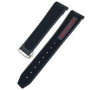 CHCWR Bracelet de montre en silicone pour Omega Sxwatch Speedmaster 007 Seamaster 300 AT150 21 mm, 22mm