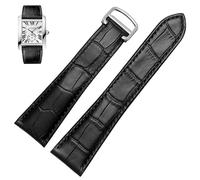 CHCWR Bracelet de montre mécanique en cuir véritable pour homme et femme 20 mm, 22 mm, 23 mm, 25 mm, 23mm