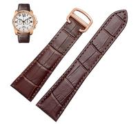 CHCWR Bracelet de montre mécanique en cuir véritable pour homme et femme 20 mm, 22 mm, 23 mm, 25 mm, 23mm