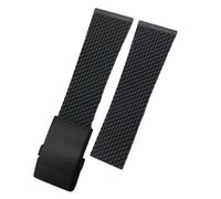 CHCWR Bracelet en caoutchouc souple pour Avenger Navitimer 20 mm, 22 mm, 24 mm, bracelet de montre étanche en silicone noir bleu, 22mm