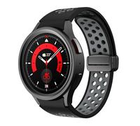 CHCWR Bracelet en silicone pour Galaxy Watch 6 Classic 43 mm 47 mm 5Pro 45 mm Boucle magnétique pour Galaxy Watch 6 5 4 40 mm 44 mm, Watch 4Classic 42 46