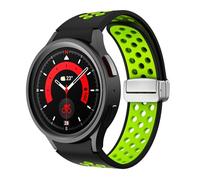 CHCWR Bracelet en silicone pour Galaxy Watch 6 Classic 43 mm 47 mm 5Pro 45 mm Boucle magnétique pour Galaxy Watch 6 5 4 40 mm 44 mm, Watch 5 Pro 45MM