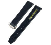 CHCWR Bracelet en silicone pour montre Omega SXWatch Speedmaster 007 Seamaster 300 AT150 21 mm, Jaune pointu, 20mm