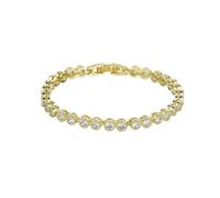 CHCWR Bracelet Moisanite Round 18K Gold Cut, bracelet de liaison féminin, cadeau de mode pour elle