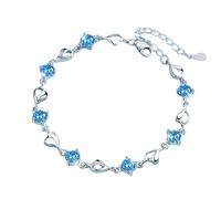 CHCWR Bracelets drapeau vintage boucle bouclée tressée bracelet en cuir rouge blanc bleu drapeau de mode pour femmes