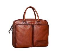 CHCWR Casqueur de sac à main en cuir avec manche à cravate Sac à bandoulière Men Business 14 pouces Sac d'ordinateur portable