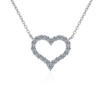 CHCWR Collier de Moissanite Collier de diamant pendentif pour les femmes