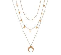 CHCWR Collier de tour de cou en couches délicats, collier pendentif à la main