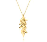 CHCWR Collier pendentif à disque long pour les bijoux de la chaîne de pulls plaqués aux femmes