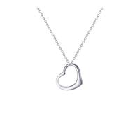 CHCWR Collier pendentif coeur Collier de coeur ouvert Collier élégant simple pour les femmes