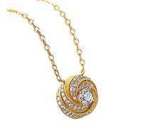 CHCWR Collier pendentif Moissanite pour femmes pendentif 0,4ct