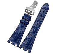 CHCWR Crocodile Cuir Pliant Boucle 28 mm Bande de Montre pour AP 15703 26470o Royal Oak Offshore Men Crocodile Sports Watch Strap