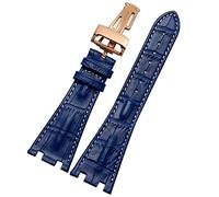 CHCWR Crocodile Cuir Pliant Boucle 28 mm Bande de Montre pour AP 15703 26470o Royal Oak Offshore Men Crocodile Sports Watch Strap
