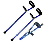 CHCWR Cruques d'avant-Bras avec Pivot à bouffonnerie fermée (Paire), béquilles réglables pour Adultes, béquilles de coude Pliantes en Aluminium léger avec des poignées de Poignet Confortables