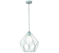 CHCWR Éclairage Pendentif Industriel Métal découpe Cage Pendante luminaire Farmhouse îlot de Cuisine Panier géométrique Single Plafing Plafond Lightture Soupied pour (Rose)