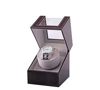 CHCWR Enrouleur de Montre Automatique, boîte de Rangement Domestique en Cuir, Rangement élégant Mini boîte d'enroulement de Shaker électrique à tête Unique
