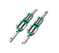 CHCWR Guide de Rail linéaire HGR15 HGR20 HGR25 2PCS + 4 PCS Chariot de Diapositives linéaires (Couleur: 2 Rails 4 HGH25CA, Taille: 1000 mm)